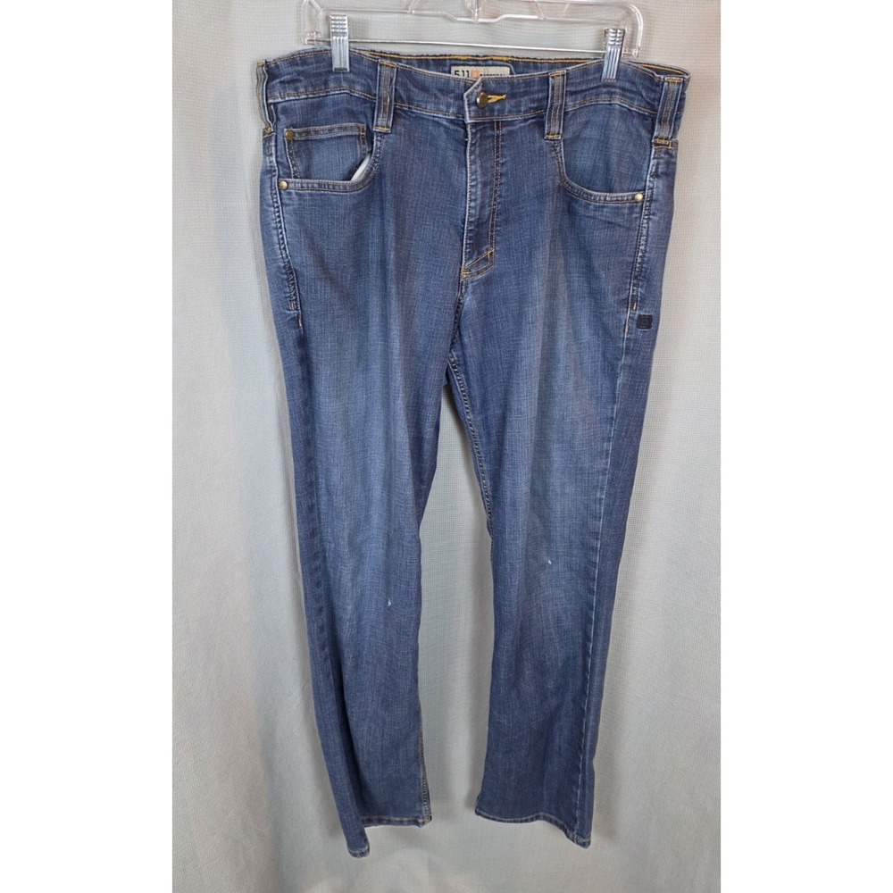 511 5.11 Tactical Jeans Mens 36x32 Blue Defender Flex‎ Straight Jean Performance